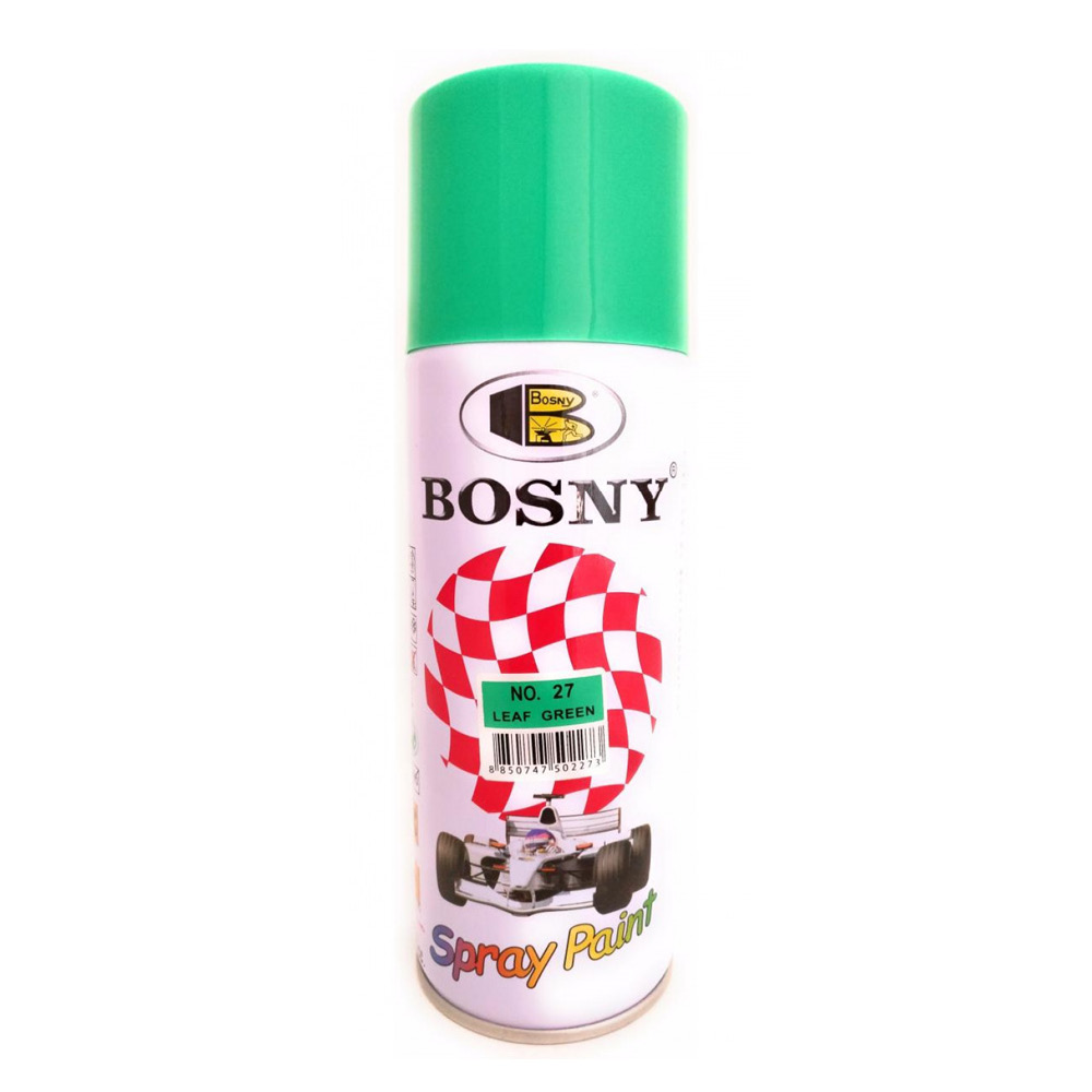 No 27 Leaf Green Aerosol Spray Paint Can Bosny Aerosol Spray Paints   BOS 27 Leaf Green Bosny1 